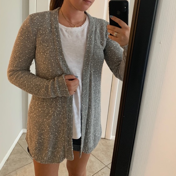 White and Grey Cardigan - Picture 2 of 6